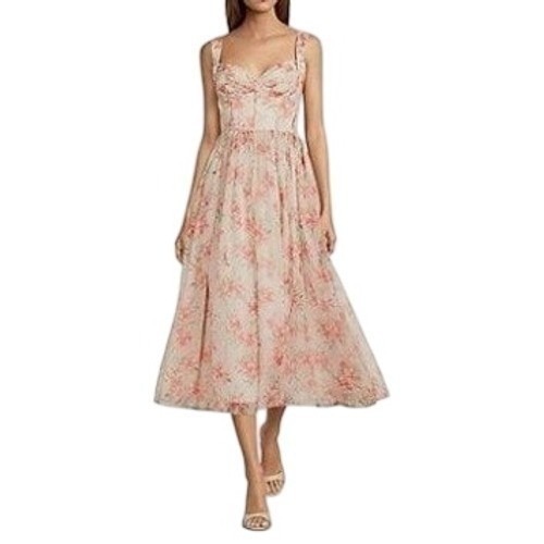 Antonio Melani Womens Size 12 Parker Floral Sweetheart Rose Midi Dress Nwt